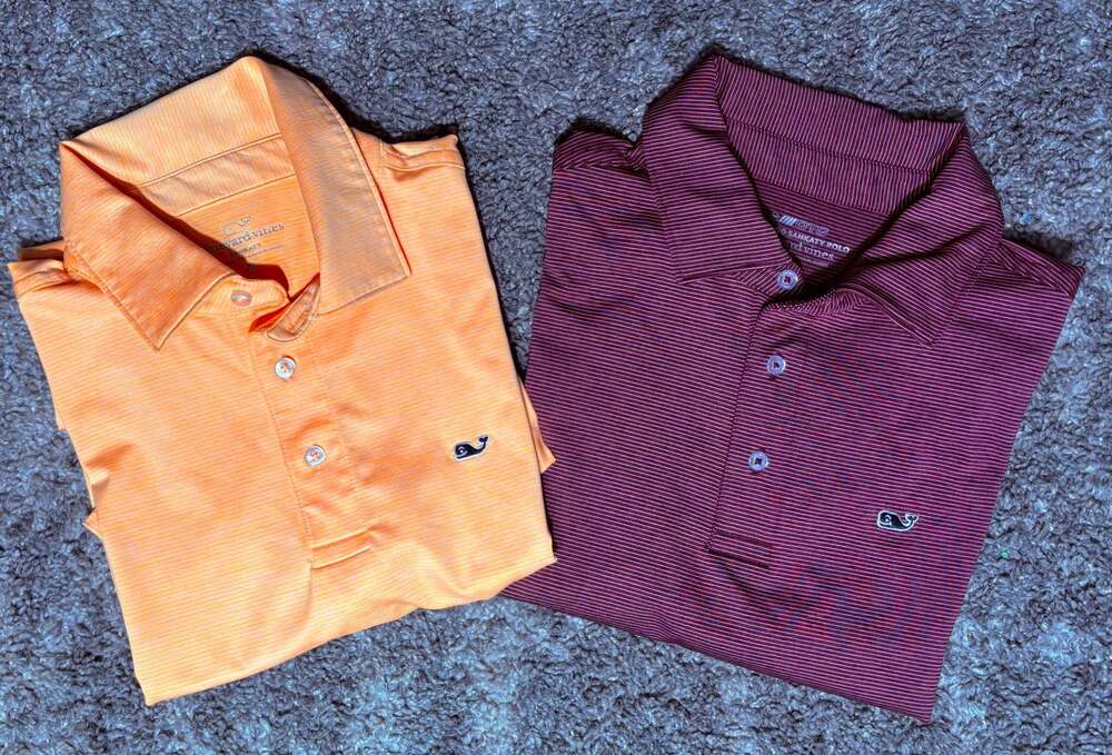 Vineyard Vines Men's Sankaty Performance Polo Shirts (Lot of 2)